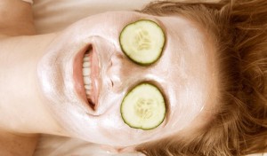 skincare routine face mask
